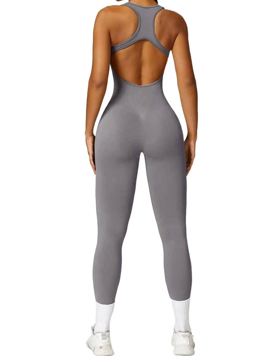 CUT OUT BACKLESS ACTIVE JUMPSUIT