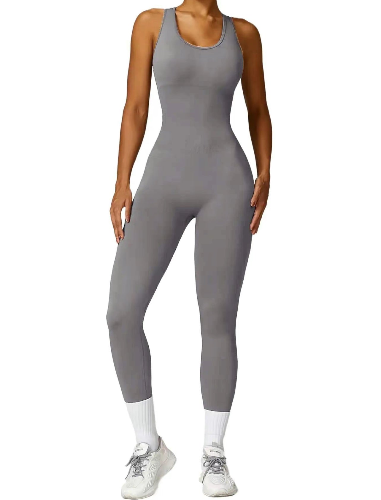 CUT OUT BACKLESS ACTIVE JUMPSUIT