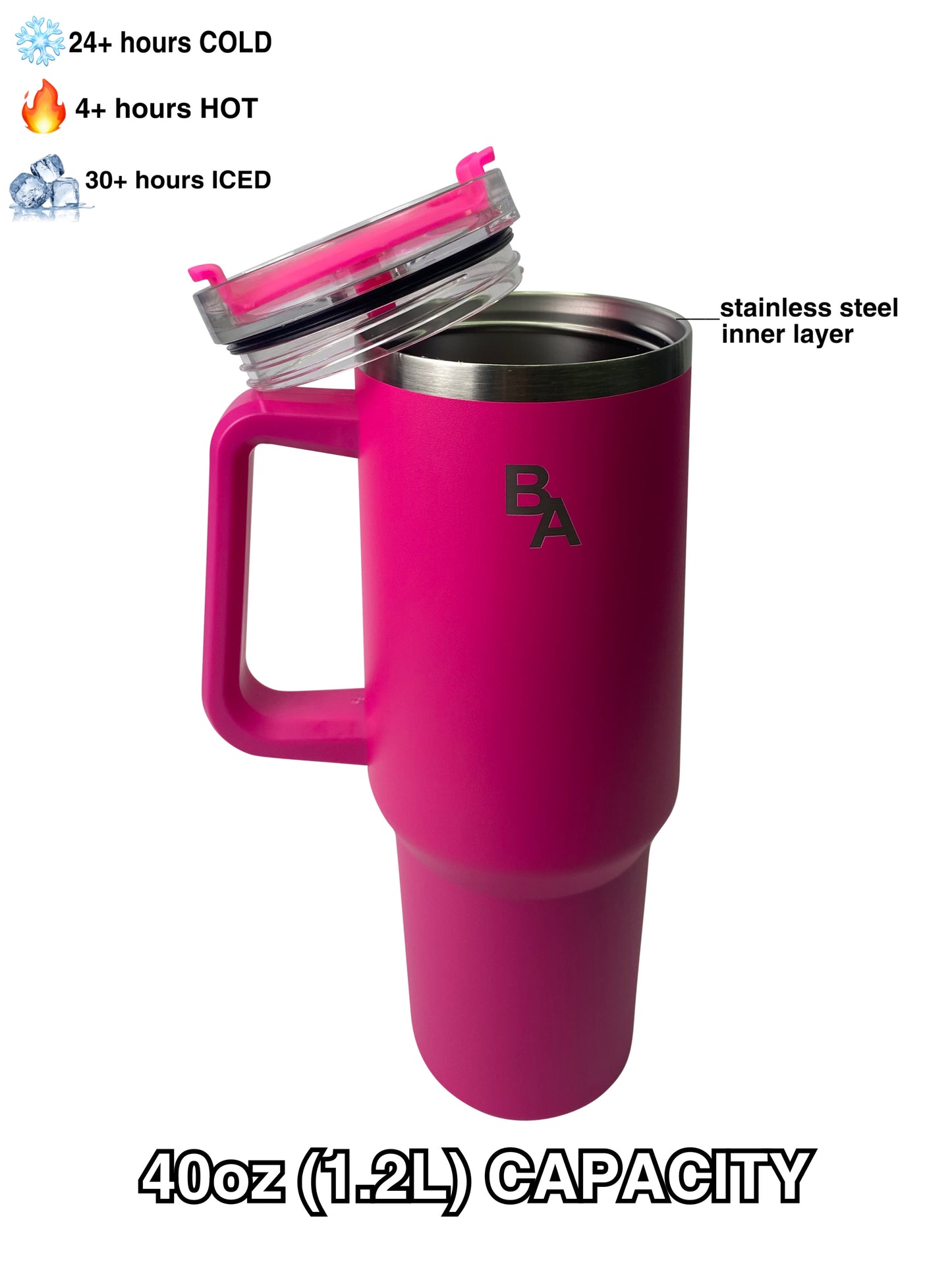 Large Capacity 40oz Tumblers