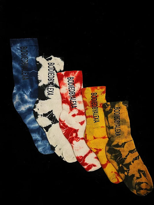 TIE  DYE Crew Socks Bundle
