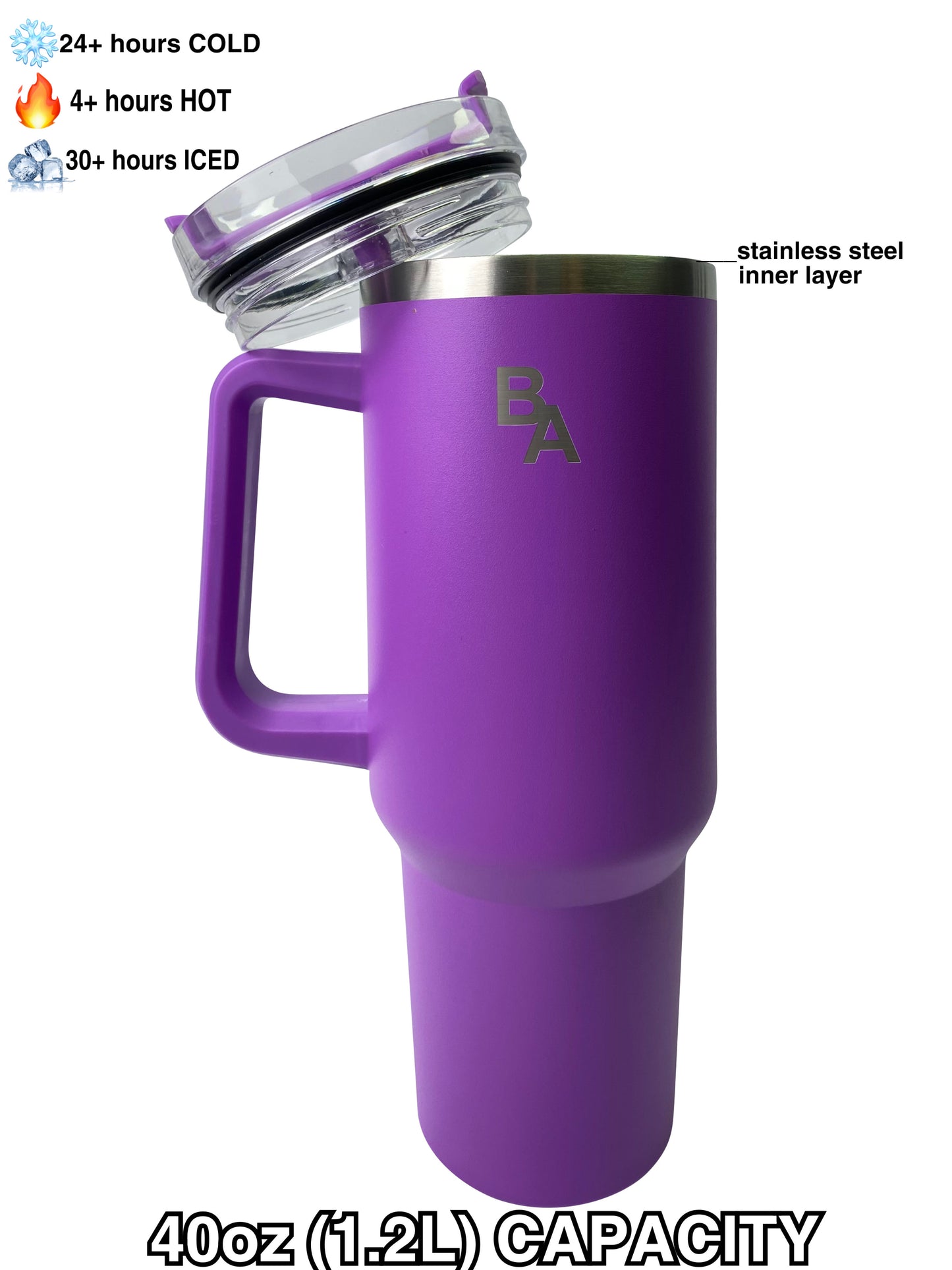 Large Capacity 40oz Tumblers