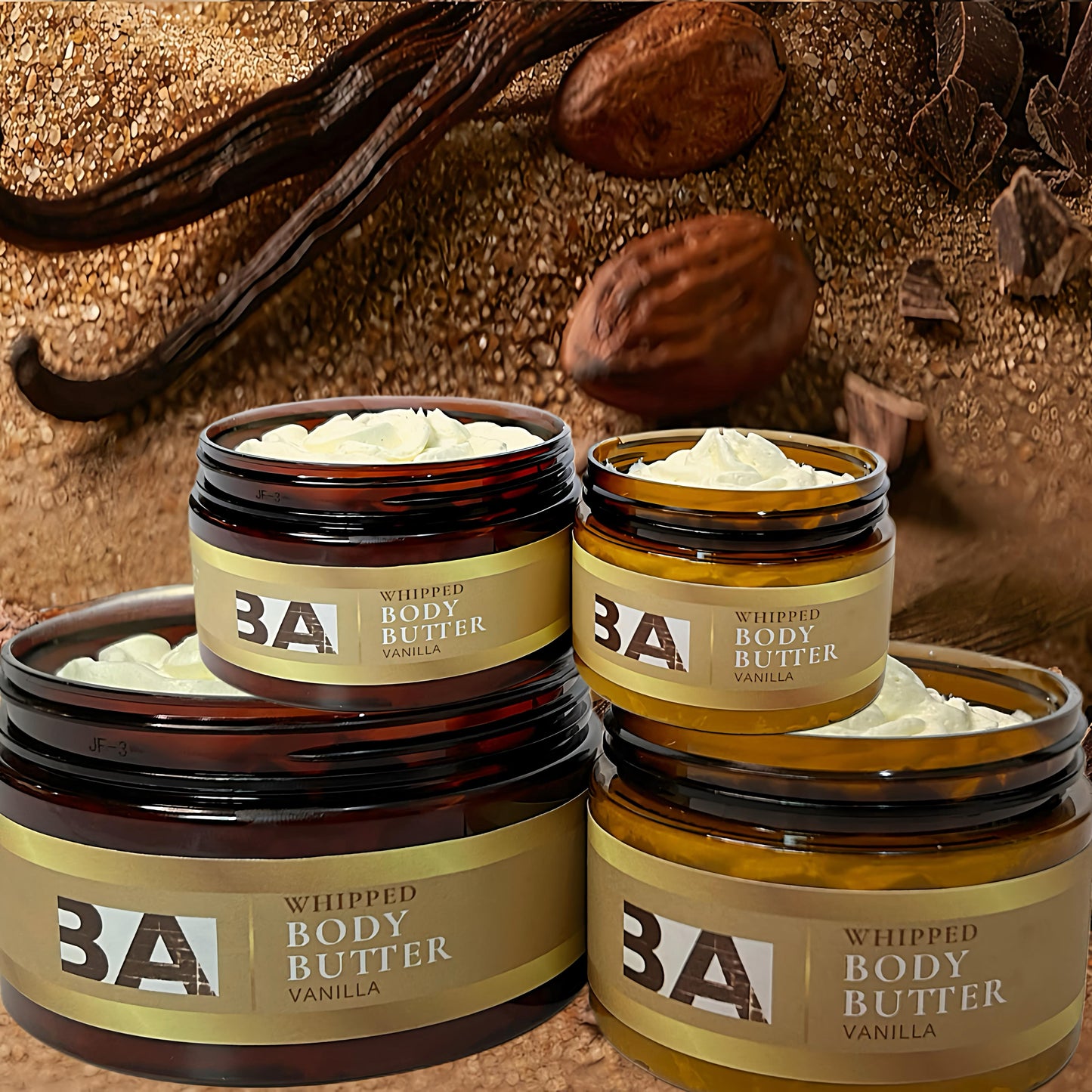 BA BODY BUTTER STRETCH MARK, ECZEMA, UNEVEN SKIN TONE MOISTURIZING WHIPPED BODY BUTTER