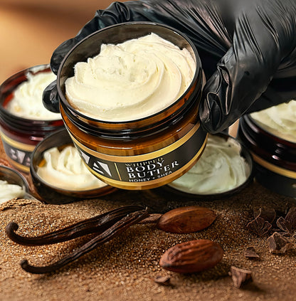 BA BODY BUTTER STRETCH MARK, ECZEMA, UNEVEN SKIN TONE MOISTURIZING WHIPPED BODY BUTTER