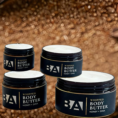 BA BODY BUTTER STRETCH MARK, ECZEMA, UNEVEN SKIN TONE MOISTURIZING WHIPPED BODY BUTTER