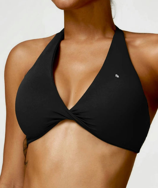 Booby Trap Halter Neck Twist Bralette