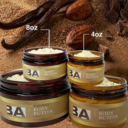 BA BODY BUTTER STRETCH MARK, ECZEMA, UNEVEN SKIN TONE MOISTURIZING WHIPPED BODY BUTTER