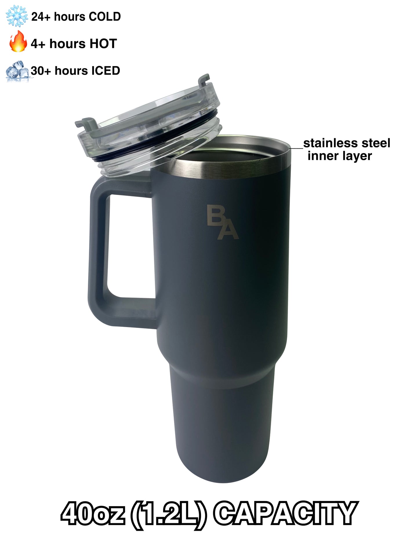 Large Capacity 40oz Tumblers